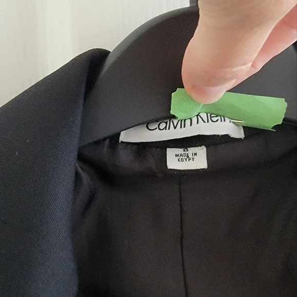 Calvin Klein Classic Black Women's Blazer, Size 8 - Picture 10 of 10